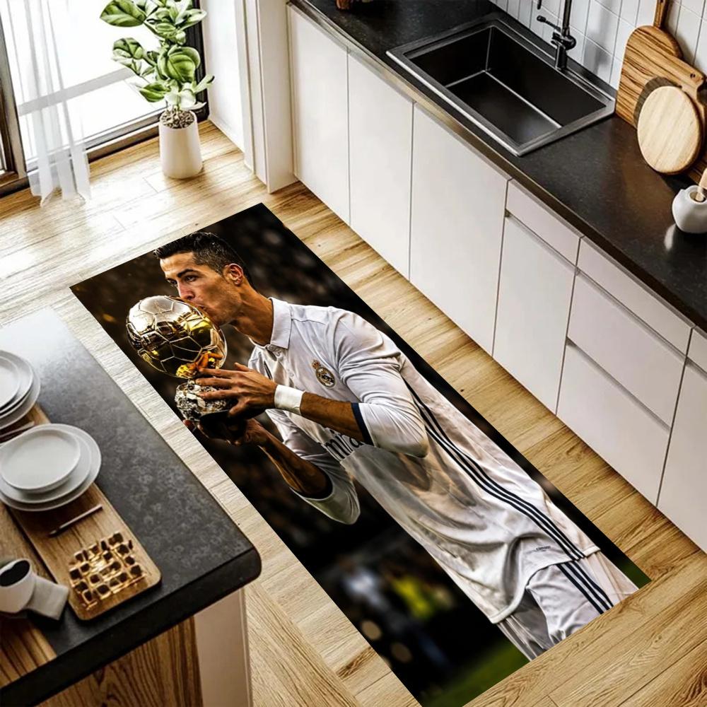 Cristiano Ronaldo Kitchen Floor Mat Long Strip Mat Antislip Machine Washable Suitable For Bathrooms Laundries Home Decoration Carpets