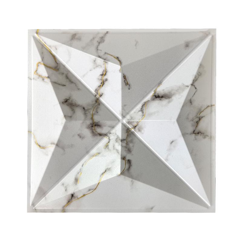 3D Embossed PVC Wall Panels for Hotel, Bedroom & TV Background Décor