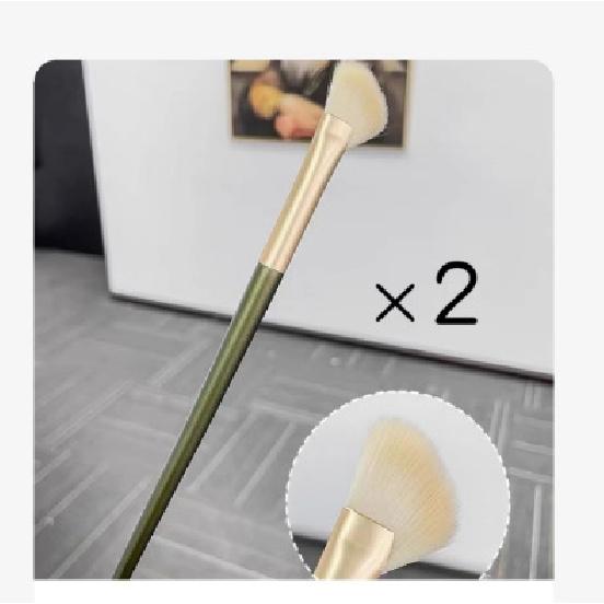 Halb-Fächer-Form Nasenflügelbürste Schräger Kopf Konturieren Halb-Regenschirm-Form Nasenschattenbürste Rouge Highlight Verblendpinsel