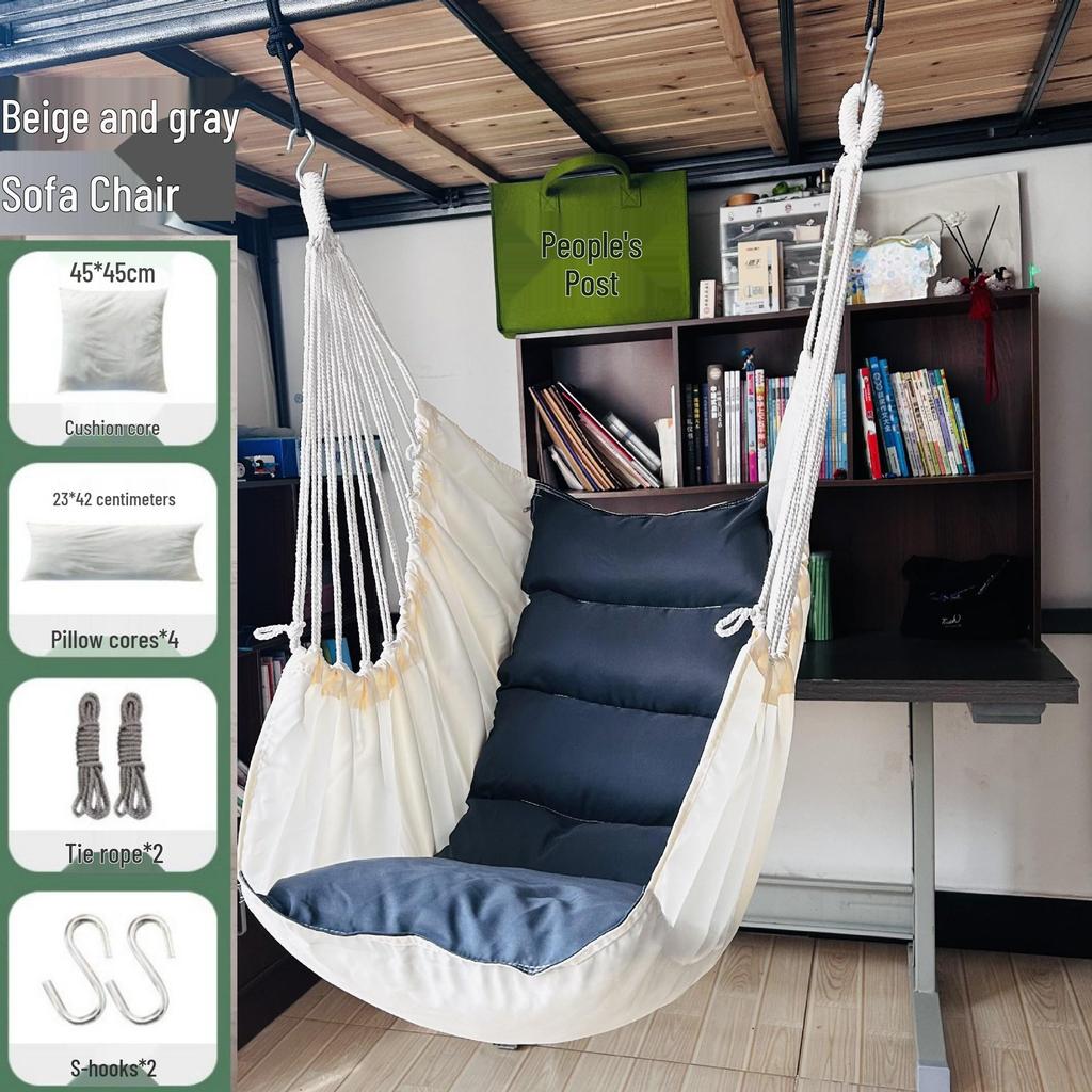 Thickened Anti-Rollover Swing Chair for Dorms, Bedrooms, Balconies