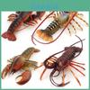 Marine Life Pvc Toy Set With Realistic Boston Lobster Models For Aquarium Decor