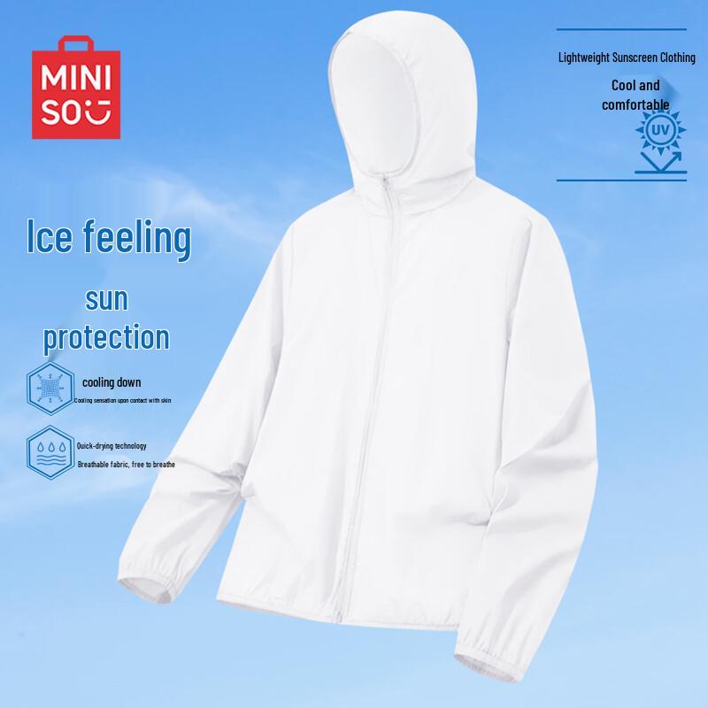 MINISO Unisex Lightweight Ice Silk UV Protection Jacket L