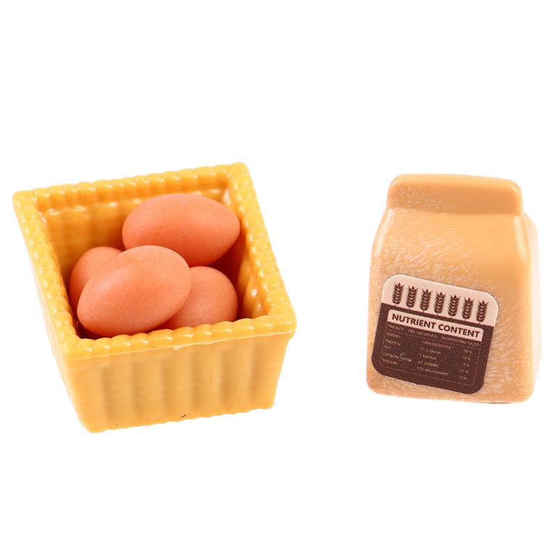 9Pcs/Set 1/12 Dollhouse Miniature Kitchen Scale Egg Doll House Accessories Toy
