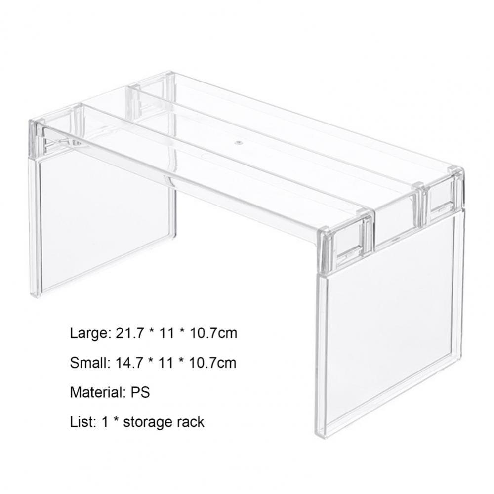 PP Fridge Layered Separator Shelf Space Saving Storage Rack Multifunctional   Kitchen Seasoning