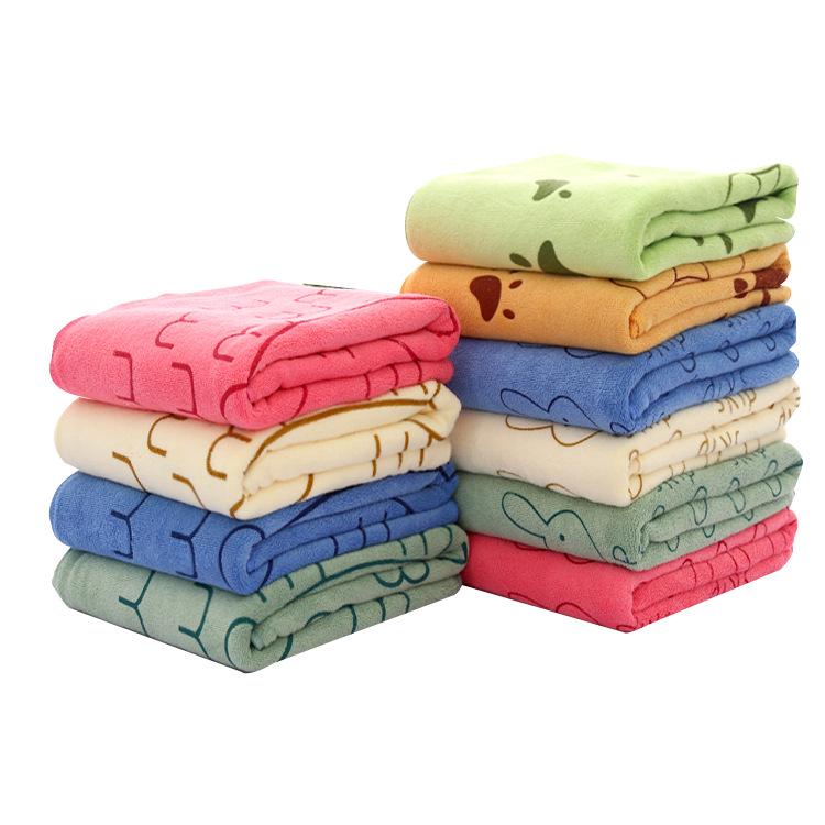 Gaoyang Cartoon Quick-Dry Children's Bath Towel, Water-Absorbent, 70x140cm, Adult & Beach Use