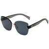 New Large Cat Eye Fashion Sunglasses for Women UV Protection Trendy Without Frame Cutting Edge DS-8208