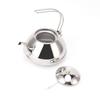 Stainless Steel Teapot Large Capacity Stovetop Kettle with Filter for Home Camping 1.5L Silver