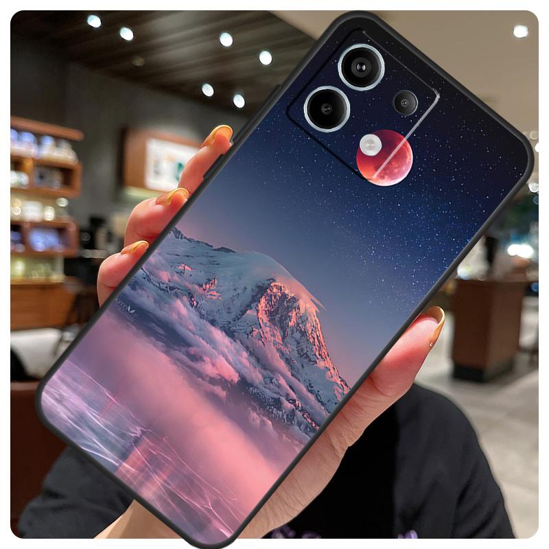 Moon Stars Space Case For Xiaomi Redmi Note 14 10 11 12 13 15 Pro Plus Cover For Redmi 15 15C 14C 10C 12C 13C