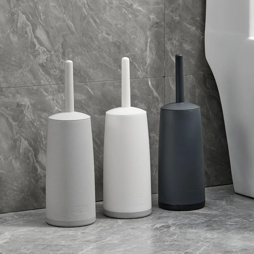 Toilet Brush Set Extra-Long Handle Flexible Head No Dead Corner Design Effective Bathroom Cleaning Brush Cleaning Supplie