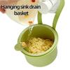 Kitchen Waste Collector Sink Drain Basket Faucet Hanging Filter Bag Adjustable Automatic Dumping Basket Sink Sponge Rack
