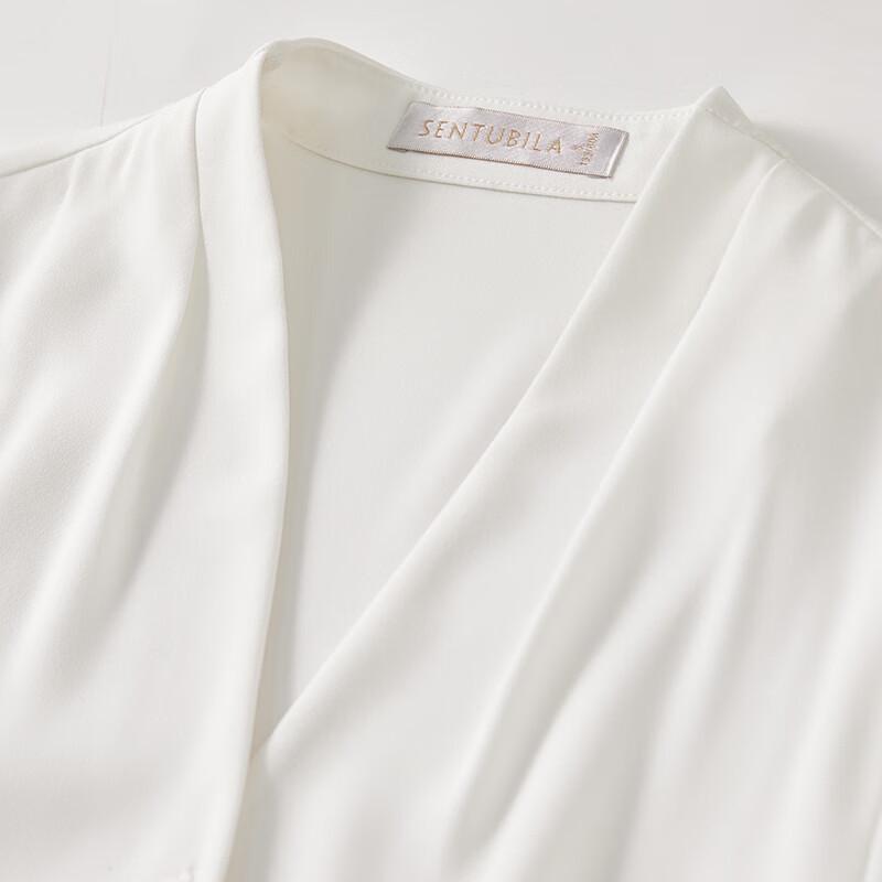 Women's V-Neck Chiffon Long Sleeve Blouse