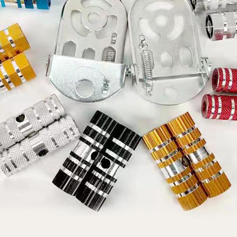 2Pcs Aluminum M Tb Bike Bicycle A Xle Pedal Non-Slip Front Rear A Xle Foot Pegs Bicycle Socle Footrest Pedal Bike Accessories