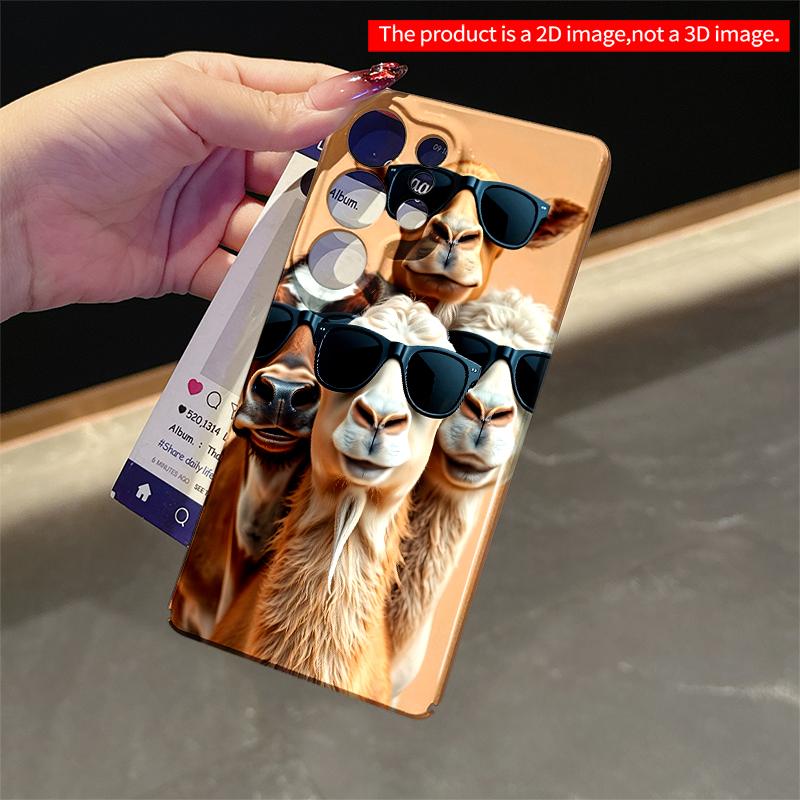2DFlat Samsung phone case Sunglasses Squad: Camels & Cow Cool Combo Applicable to Galaxy S22 S23 S24 S25ULTRA S26 A12 A13 A14 A15 A16