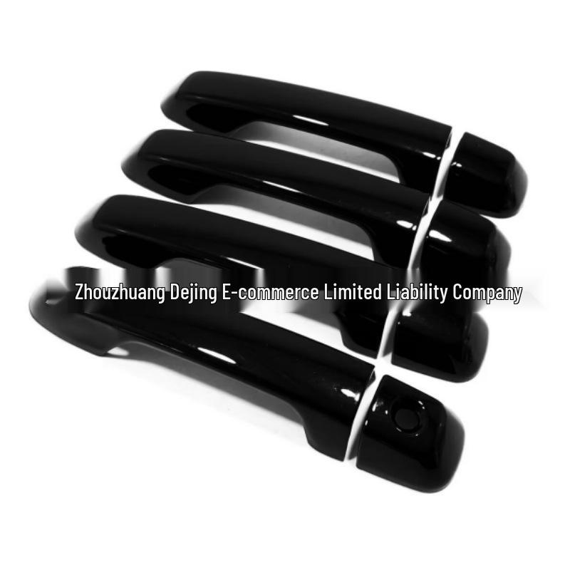 Bright Black Handle Cover Stickers for 16-20 Land Cruiser - Outer Decoration