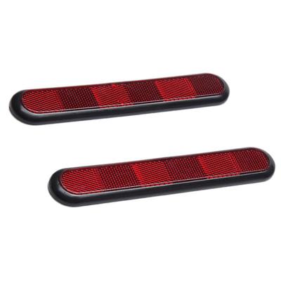 2pcs Oval Reflector Sticker Car Truck Safety Car Night Reflective Warning Plate Sticker Auto Truck Motorcycle Safety