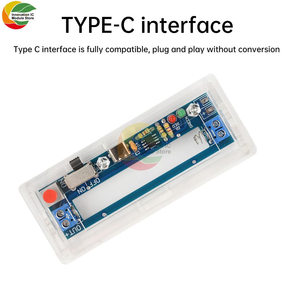 Li-ion Battery Holder DC1.7V Power Bank Battery Charging Module 1861O Battery Holder with Type C Port