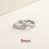2 Paires Boucles d'Oreilles Créoles Petites Câlins en Acier Inoxydable Pour Femmes Petit Pendentif Cristal Zirconium Boucles d'Oreilles Cartilage Bijoux Piercing