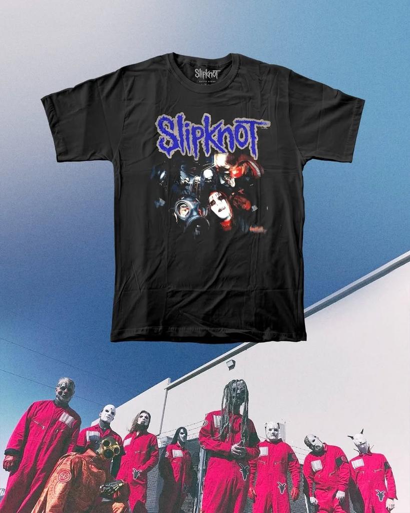 Slipknot Heavy Metal Band Grafisk T-shirt Herr Dam Sommar Bomull Överdimensionerad Streetwear Kortärmad Mode Retro T-shirt Kläder