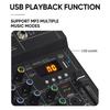 Compactly 2Channel Bluetooth-compatible Audios Mixer With 48V Phantoms Power For Studio Recording And Live Performances