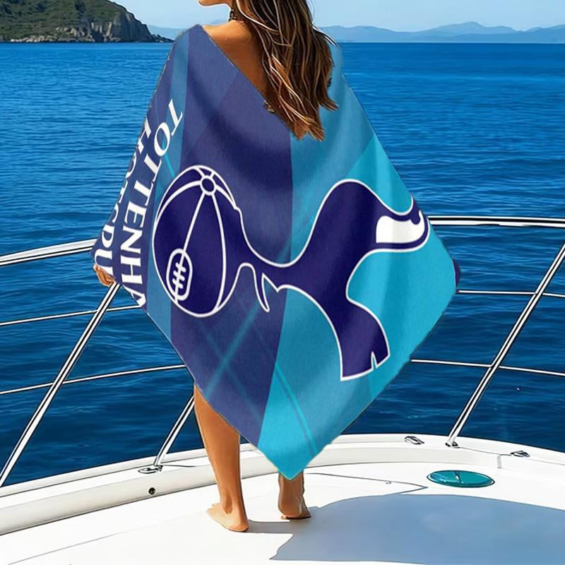 Πετσέτα Παραλίας με Σχέδιο το Έμβλημα της Τότεναμ, Εξαιρετικά Μαλακή Μικροΐνες, Ιδανικό Δώρο Γενεθλίων, για Πισίνα, Παραλία, Ταξίδι, για οικογένεια και φίλους