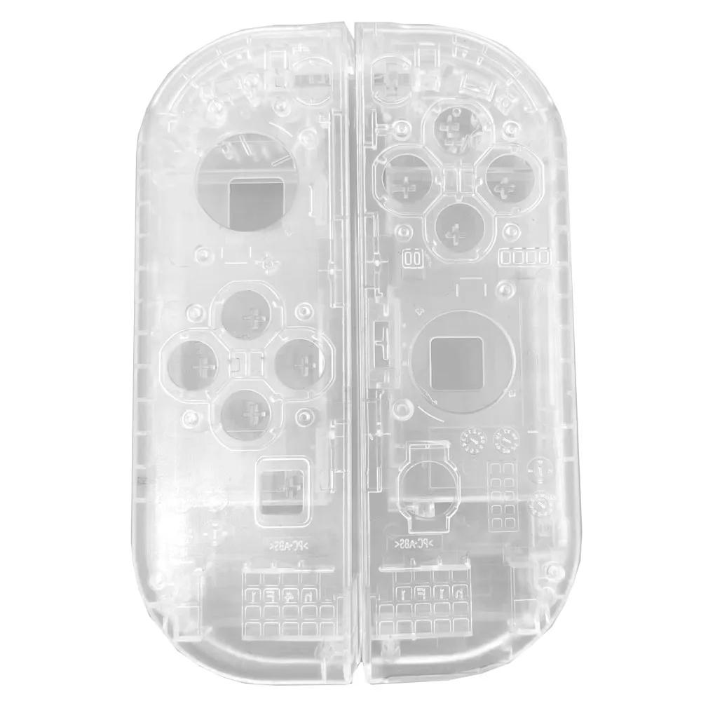 

Left Right Housing For Nintendo Switch Joy-con Controller Shell Set Gamepad Replacement Case Clear Transparent Protective Case прозрачный белый