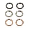 Metal Round Single Ring Buckle Hook Keychain - Bags & Luggage Accessories