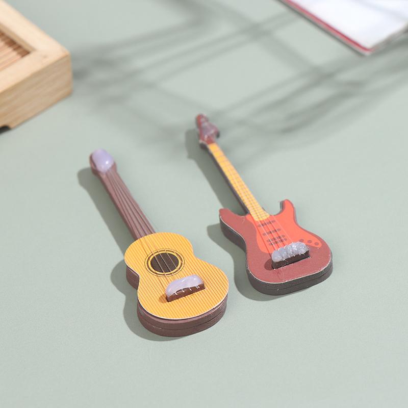 1:12 Dollhouse Miniature Music Electric Guitar Kids Toys Decor Doll house Musical Instrument Model Doll Accessories