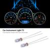 10 Pcs Automobile Instrument Light T3 Light Bulb Car ABS 12V 30MA For All Models Dashboard Lights Warm White Light Car Accessor