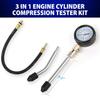 Compression Tester, 8Pcs Engine Compression Tester Kit Professional Petrol Gas Engine Cylinder Pressure Gauge 0-300 PSI Automotive Tool For
