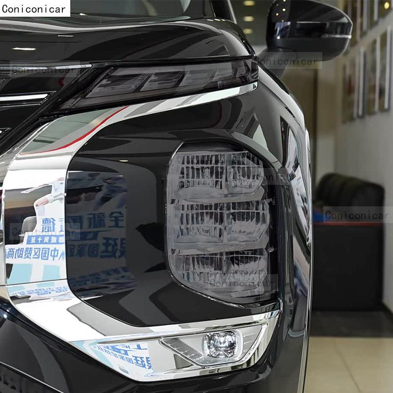 Car Headlight Tint Anti-Scratch Protective Cover Film Self Healing TPU Stickers For Mitsubishi OUTLANDER -2024 Accessories