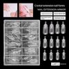 120Pcs Quick Building Nail Mold Tips Dual Nail Extension Form Full Cover Finger Nail Art Extend Builder Mold False Manicure Tool