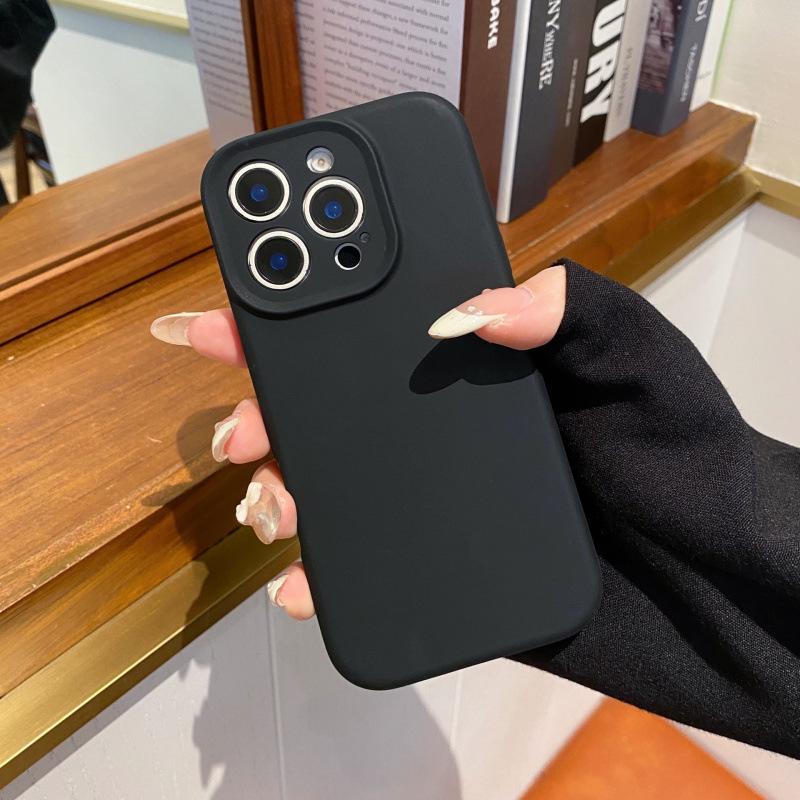 

iPhone 16 Pro Max Silicone Phone Case with Precise Button Cutouts - Solid Color Protective Cover 16 Pro