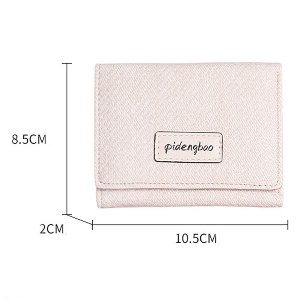 Practical PU Leather Coin Purse New Design Portable Credit Card Holder Multi-pocket Women Short Purse Female