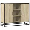 VidaXL Buffet chêne sonoma 92x35x76 cm bois d'ingénierie, armoire de rangement, meuble d'entrée, meuble d'appoint, meuble de 849015
