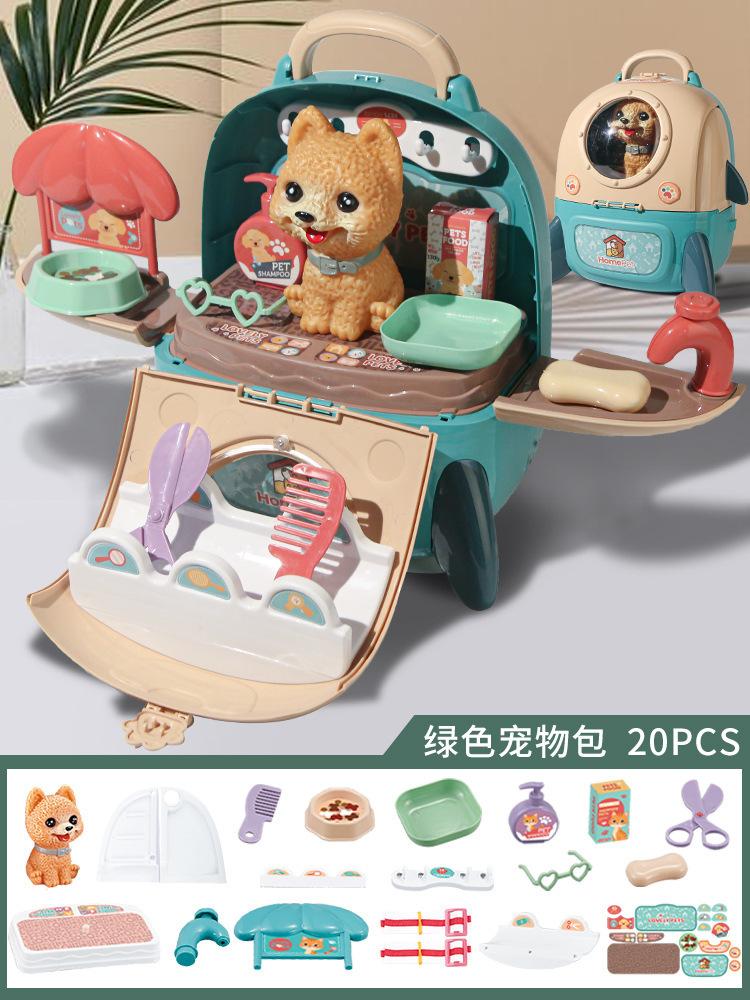 

Детский рюкзак для стола для домашних животных, игрушки, многофункциональный рюкзак для моделирования, игровой домик, милая сумка для ухода за домашними животными