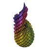 Œuf de Dragon Fidget Torsadé Imprimé en 3D Rotatif en Spirale Œufs de Dragon de Pâques Anti-Stress Œuf Glissant Fidget pour Adultes
