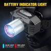 1200mAh Strong Light LED Headlight Super Bright Zoom Head Mounted Flashlight USB Rechargeable Portable Camping EDC Torch Fishing Lantern