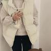 Women's Short Down Vest - 2025 Korean Style, Loose Fit, Sleeveless Jacket for Autumn & Winter