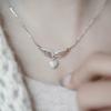 Angel's Wings: S925 Sterling Silver Heart & Zircon Wing Pendant Necklace for Women