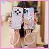 Youth Protective Phone Case For Redmi 14C 4G/14R 5G/A3 Pro 4G/POCO C75 Bracelet Dirt-resistant Solid Color Cartoon Cute