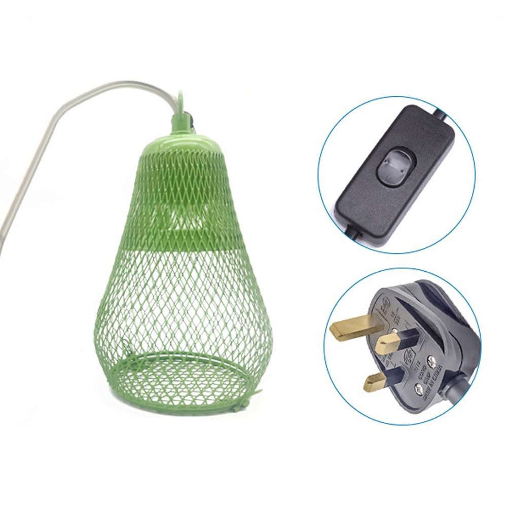 Iron Mesh Dome Pet Heating Lampshade Double Cage Anti-scald Lampshade  Aquarium