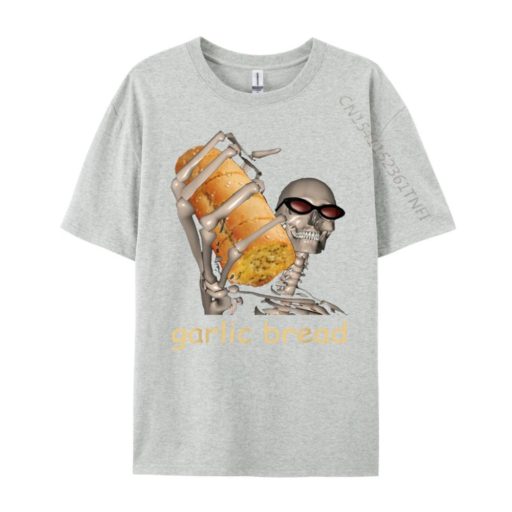 Garlic Bread Cool Skeleton Meme Funny Funny Shirt New Year Geek