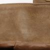 Chanel Chocolate Bar Handbag One Handle Brown/yellow Suede Women Used