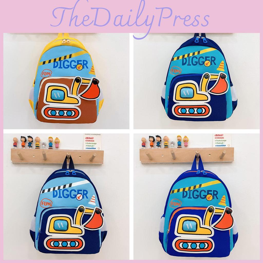 Vehicle Engineering Cartoon Bag Student Backpack Lightweight Trendy Casual