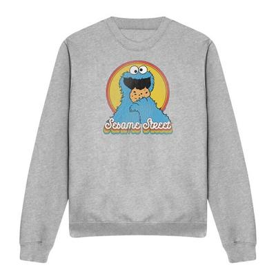 Sesame Street Unisex Adult Cookie Monster Layered Sweatshirt