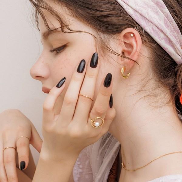 

Типсы для ногтей Muse Mark Lee UJ Jerble New Black Almond, 1 набор