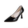 2025 Summer New Women's Simple Comfortable Large High Heels Fashionable Versatile Women's Shoes Sexy Retro Pointed Shoes