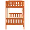 Bunk Bed Wax Brown 90 x 190 cm Solid Pine Wood