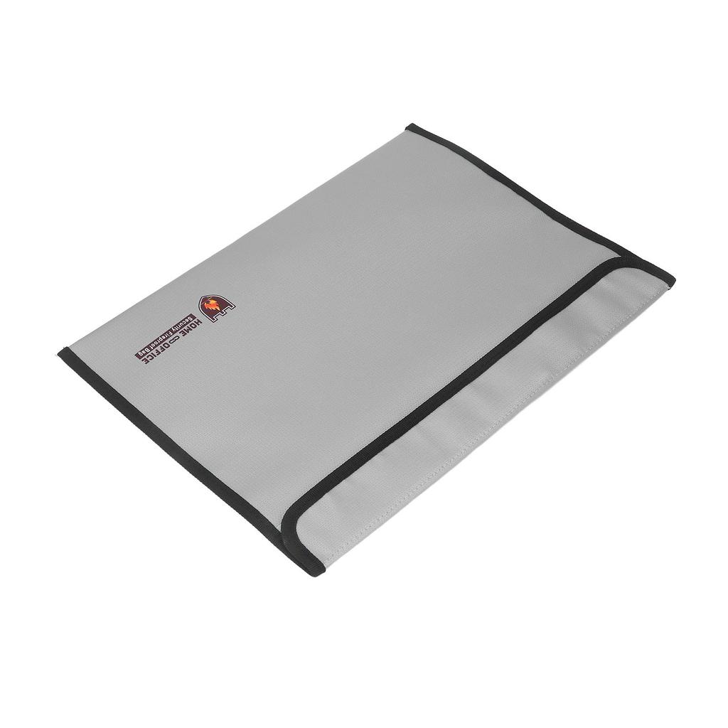 Fireproof File Bag Waterproof Heat Resistance Folder Bag for Drone Battery Mobile Power Card Grey