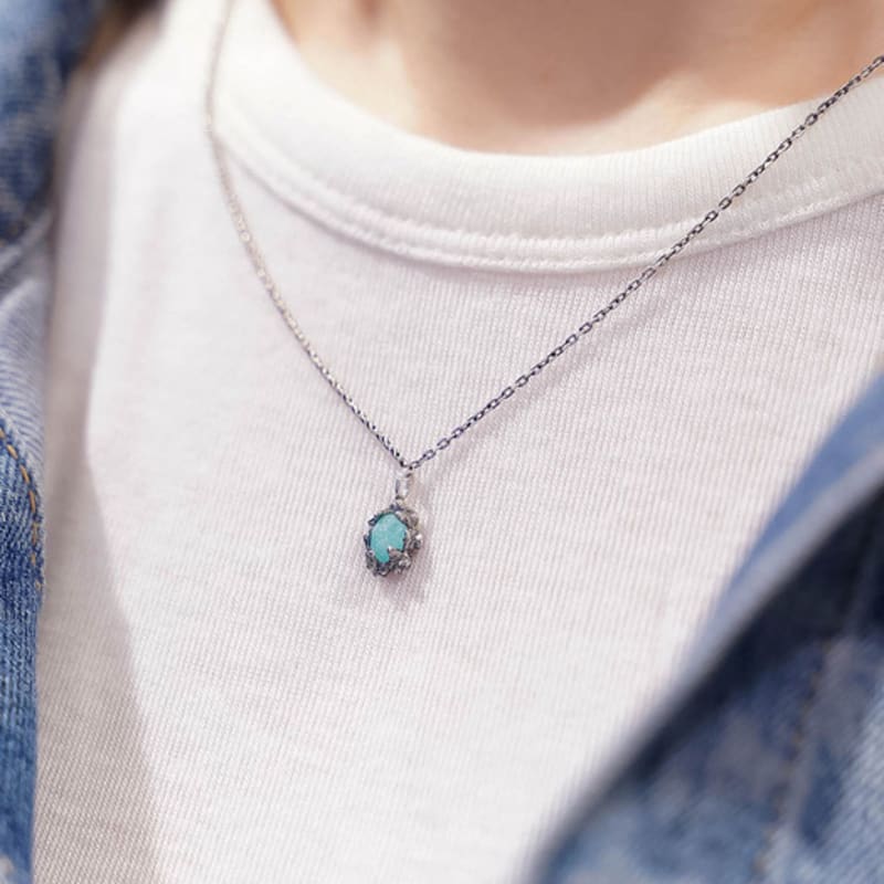 HARANG HR 206N_Mint Amazonite Necklace